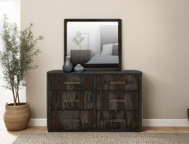 International Furniture Direct Balam Black Dresser-1