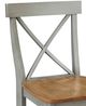 John Thomas Furniture® Dining Essentials Hickory/Stone X-Back Counter Stool-1