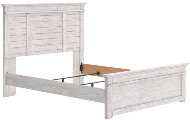 Signature Design by Ashley® Fenderport Whitewash Queen Panel Bed-2