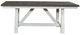 Liberty Furniture Farmhouse Brown Trestle Dining Table with White Base-2