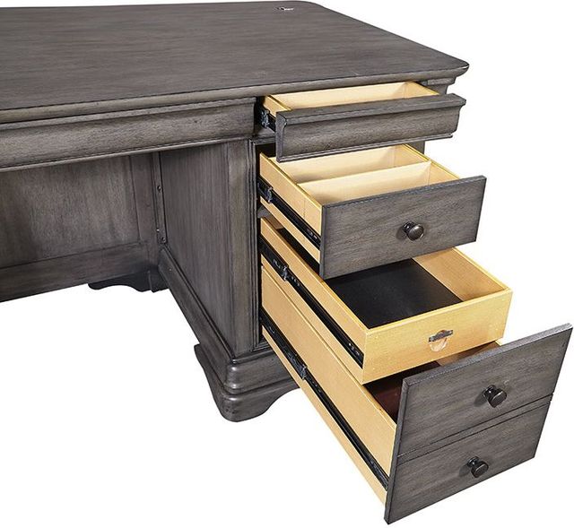 Aspenhome® Sinclair Ash Grey 68" Executive Desk-3