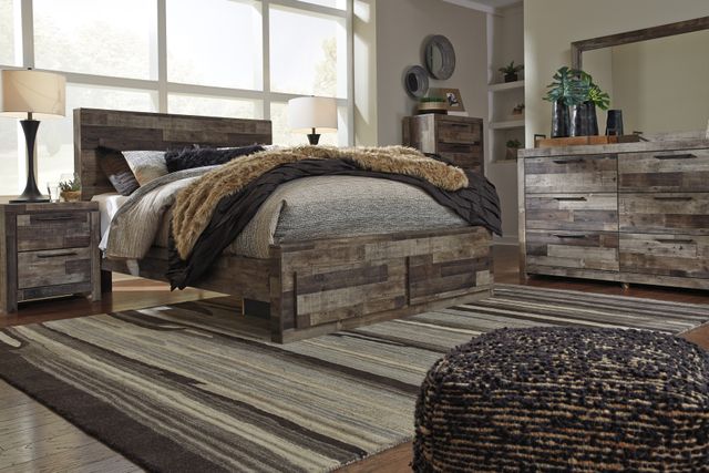 Benchcraft® Derekson Multi Gray Full/Queen Panel Headboard-4