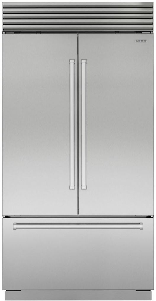Sub-Zero® Classic 42" 24.7 Cu. Ft. Stainless Steel Smart Built-In French Door Refrigerator with Ice Maker-0