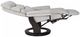 BenchMaster Cheer Light Gray Manual Flip-Up Footrest Recliner-4