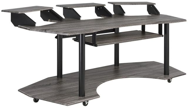 ACME Furniture Eleazar Black Oak 83" Music Studio Desk-0