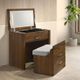 Elements International Malibu Walnut Dressing Table-1