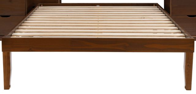 Powell® Portix 4-Piece Walnut Queen Simple Bedroom Set-1