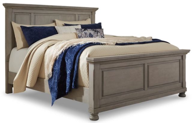 Signature Design by Ashley® Lettner 5-Piece Light Gray Queen Panel Bed Set-1