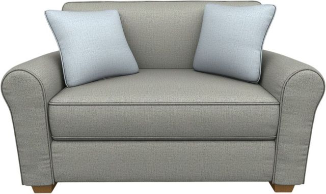 Best® Home Furnishings Customizable Shannon Queen Memory Foam Sofa Sleeper with Honey Birch Legs-1