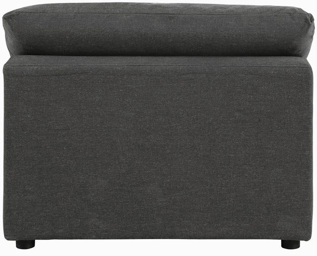 Coaster® Elevations Serene Upholstered Charcoal Armless Chair-1