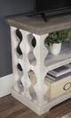 Signature Design by Ashley® Havalance Gray Console Sofa Table with Vintage White Base-3