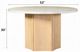 ACME Furniture Qwin White Dining Table with Weathered Gray Oak Base-2