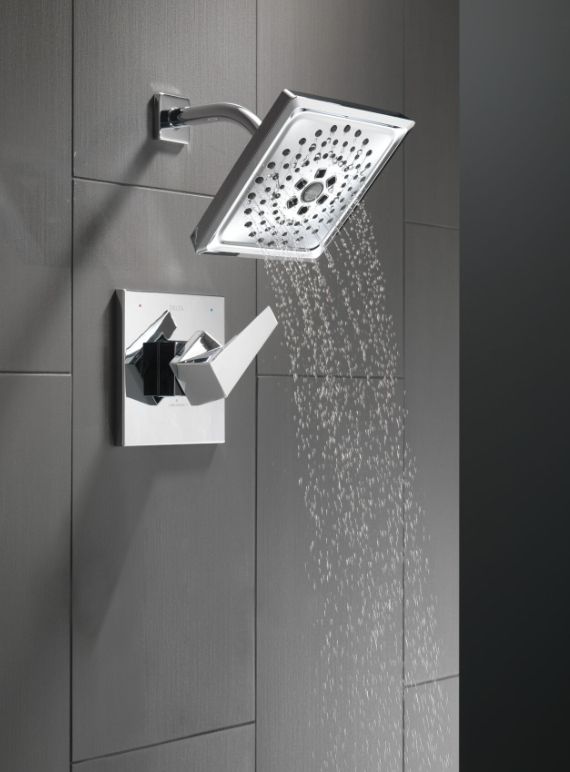 Delta Trillian® 14 Series Lumicoat® Chrome Stainless H2Okinetic Shower Only Trim-4