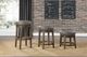 Mazin Furniture Westby Gray Round Counter Swivel Stool-1