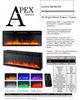 Bernards Black 50" Firebox with Logs-2