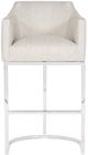 Vanguard® Furniture Vanguard Index Porcelain/Polished Nickel Bar Stool-1