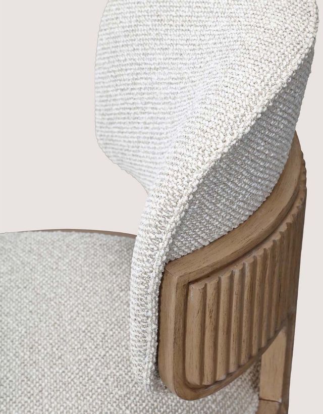 Michael Amini® West Kensington Sea Salt Caramel Dining Side Chair-4