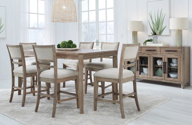 Parker House® Breckenridge Beige/Mocha Medium Brown Counter Chair-1