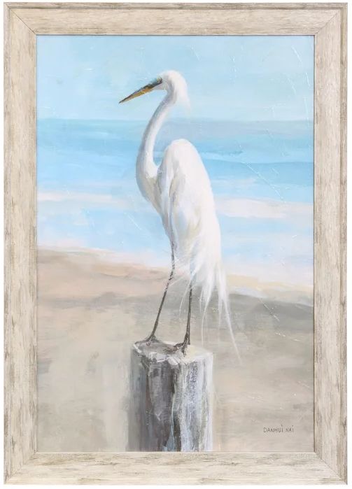 Stylecraft Egret by the Sea Wall Art-0