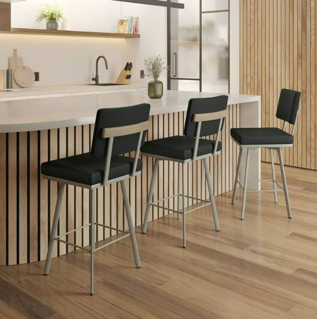 Amisco Customizable Wesley Swivel Counter Stool-1