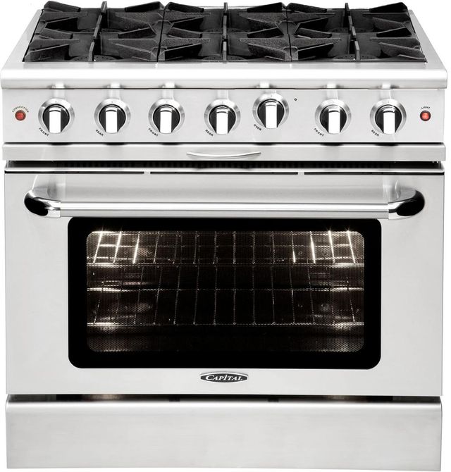 Capital Cooking™ Culinarian 36" Stainless Steel Pro Style Gas Range-0