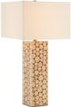 Currey & Company Mimosa Light Beige/Natural Tall Table Lamp-0