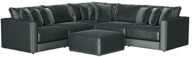 Jackson Furniture Remington 6-Piece Pine L-Shape Sectional with Ottoman-4