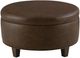 Craftmaster® Customizable CM Leather 30" Cocktail Ottoman-5
