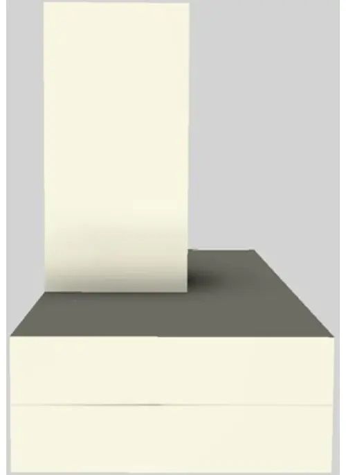 Vent-A-Hood® 42" Biscuit Contemporary Wall Mounted Range Hood-1