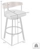 Armen Living Lacey Vintage Black/Walnut Swivel Bar Stool-2