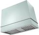La Cornue Loge Series 44" Roquefort Wall Mounted Range Hood with Satin Chrome Trim-0