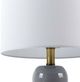 Surya Limestone Gray Glazed/White Lamp-2