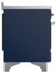 Ilve® Majestic III 48" Midnight Blue Pro Style Induction Range with Solid Door and Chrome Trim-3