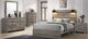 American Wholesale Furniture Cameron Gray Queen Panel Bed with Lights-1