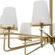 Uttermost® Lassen Warm Brass 8-Light Chandelier-5