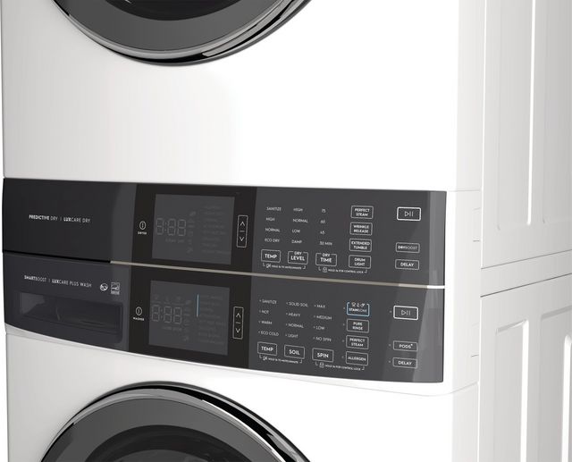Electrolux 600 Series 4.5 Cu. Ft. Washer, 8.0 Cu. Ft. Gas Dryer White Stack Laundry-8