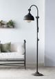 A & B Home Black Arris Adjustable-Arm Floor Lamp-1