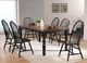TEI Windswept Shores Cherry Rub-thru Dining Table with Black Base-1
