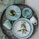 A & B Home Turquoise Serving Bowl-3