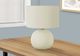 Monarch Specialties Inc. 18"H Cream Ceramic Table Lamp-4