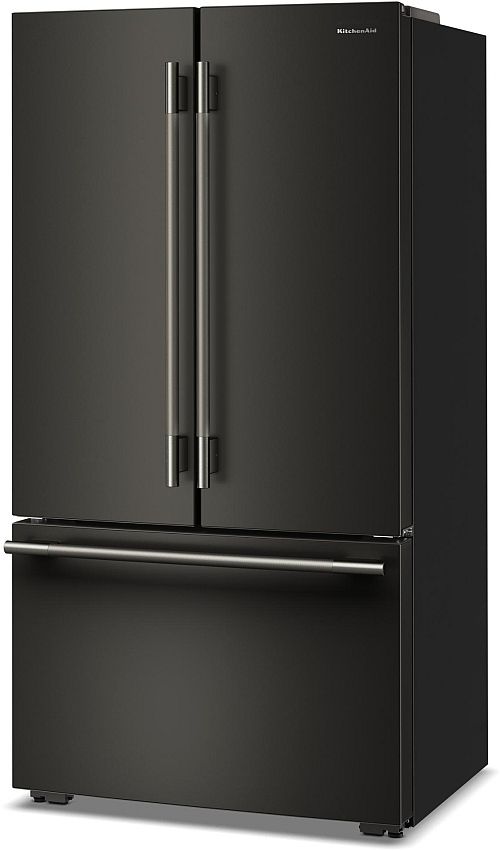 KitchenAid® 36" 24.3 Cu. Ft. Black Ore Counter Depth French Door Refrigerator with Interior Dispenser-2