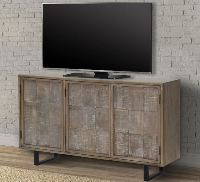Parker House® Crossing Casablanca Driftwood 57" TV Console-3