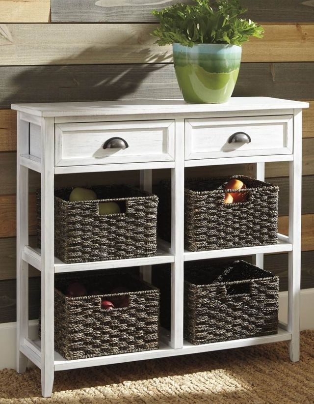 Signature Design by Ashley® Oslember White Console Sofa Table-1