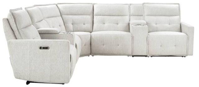 Homelegance® Salida 7-Piece White Modular Power Reclining Sectional with Power Headrests-2