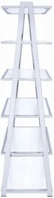 ACME Furniture Coleen Chrome/White High Gloss Bookshelf-4