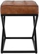Jofran Inc. Global Archive Hogan Saddle Small Ottoman-3