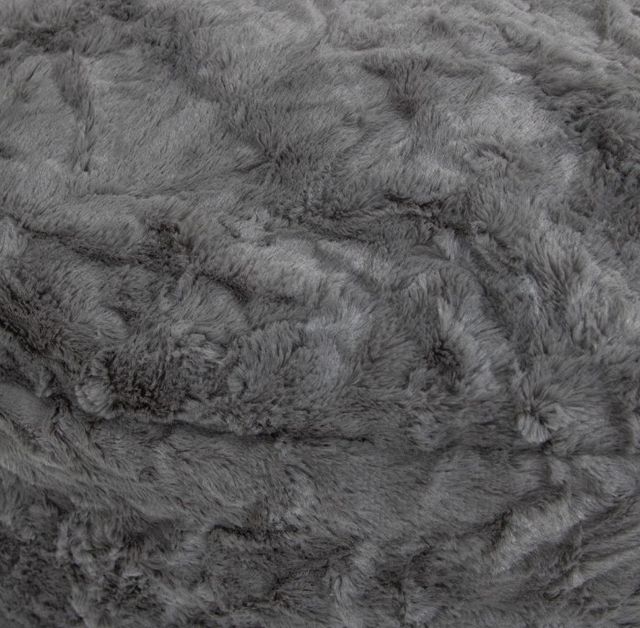 CordaRoy's® Nest Gray Faux Fur King Adult Bean Bag Chair-2