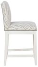 Fairfield® Customizable Nova Counter Stool with Linen Legs-2