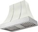 AGA Cascade 36" White Wall Mounted Range Hood  with Polished Chrome Trim-0