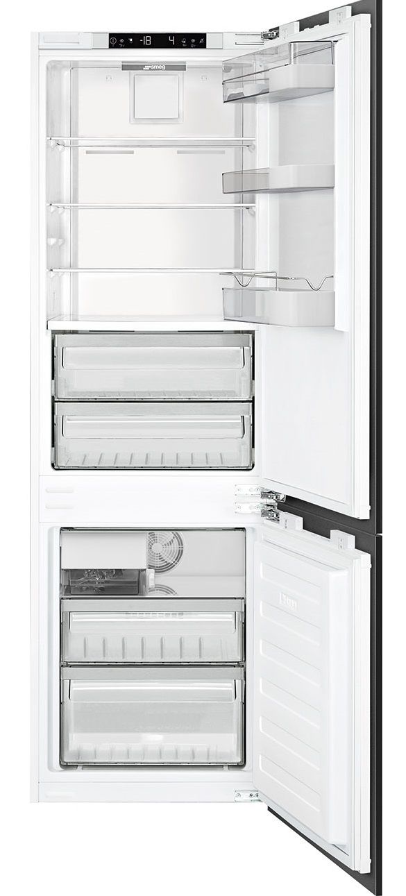 Smeg 9.2 Cu. Ft. White Built In Bottom Freezer Refrigerator-0